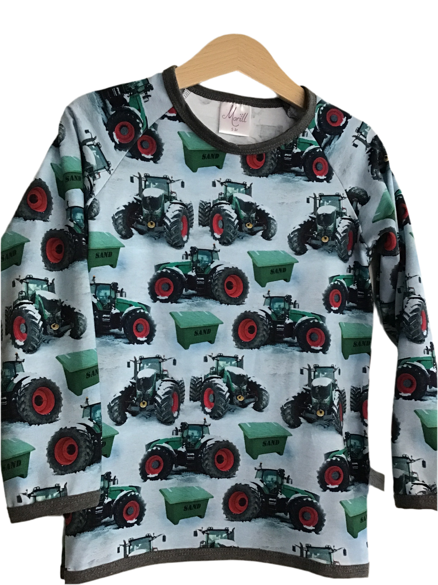 Genser grønn traktor