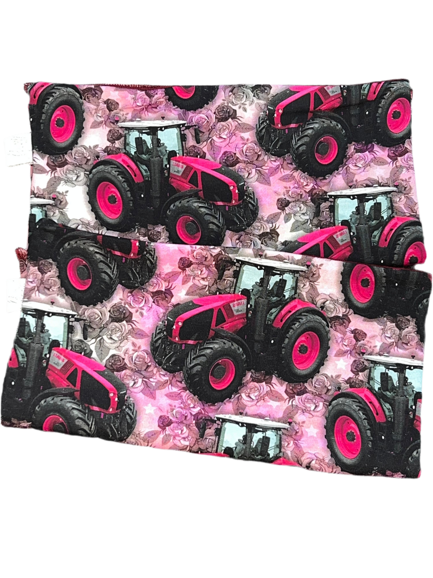 Hals Rosa traktor med blomster