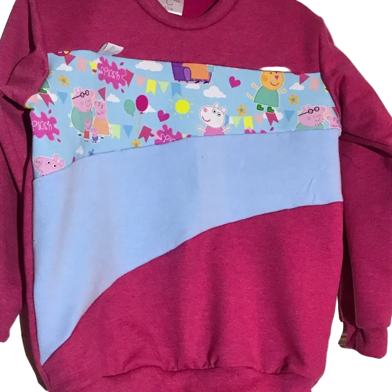 Genser Peppa rosa/blå