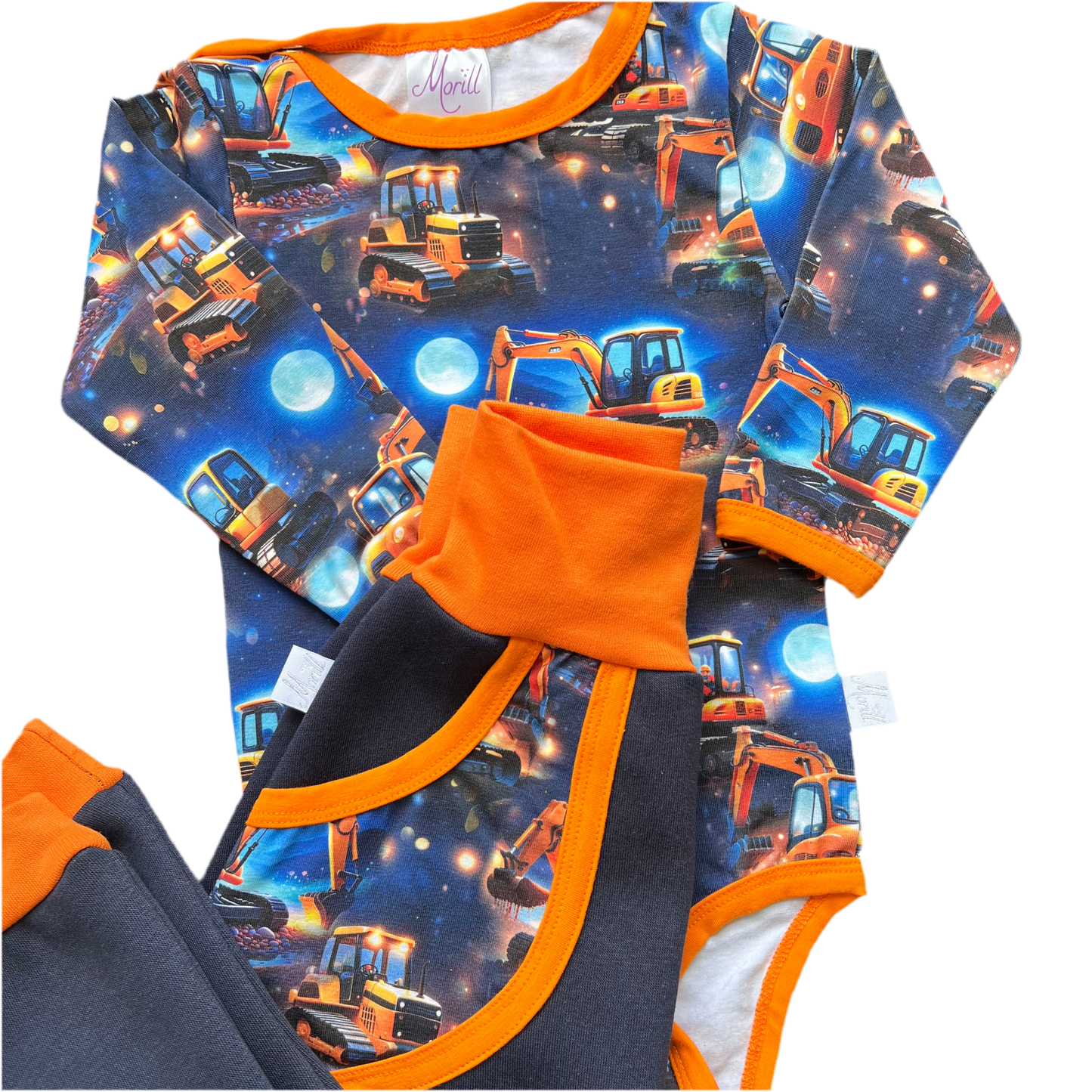 Baby Joggedress Gravemaskin i måneskinn