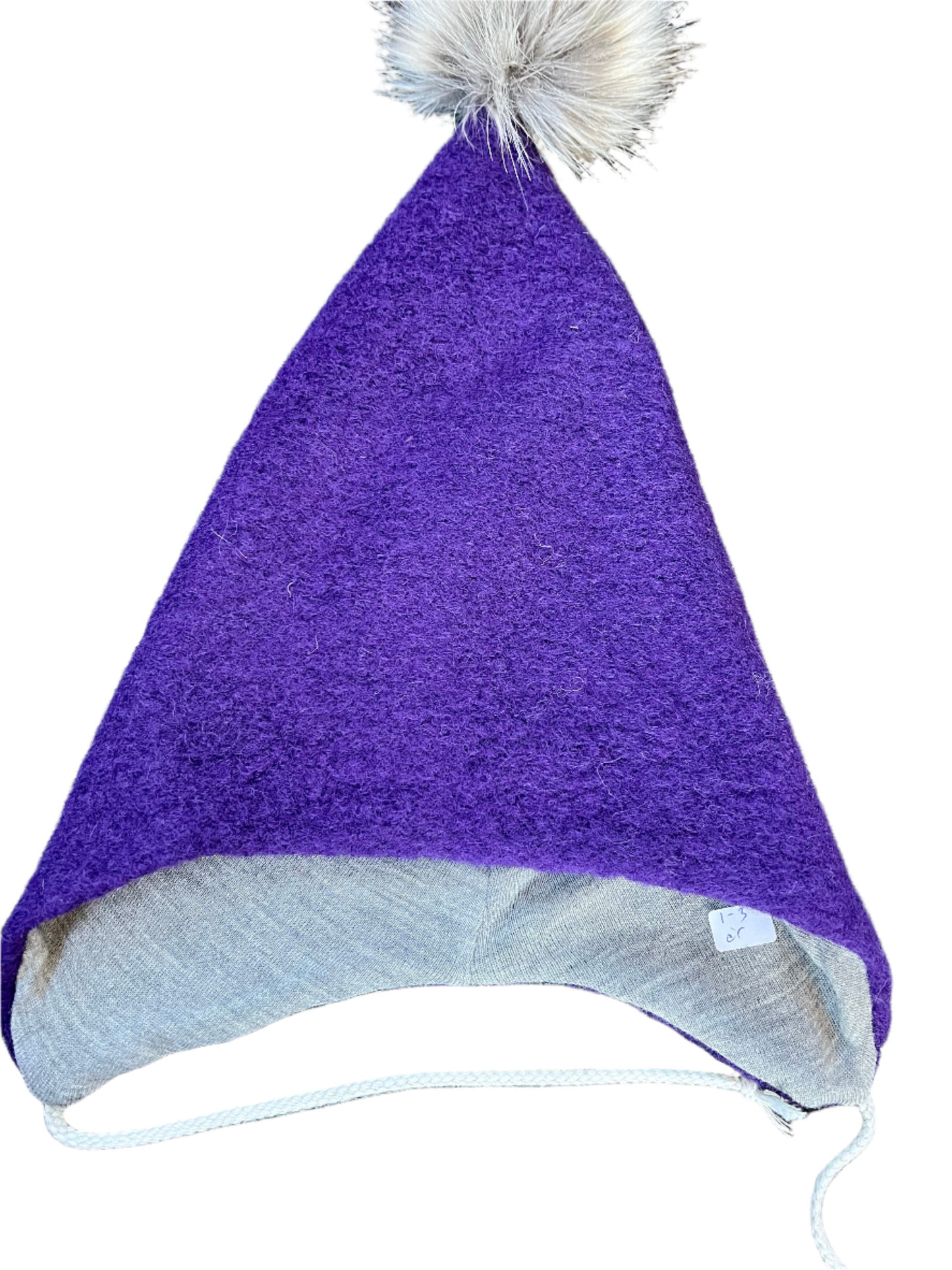 Spisslue Lilla mørk Ull