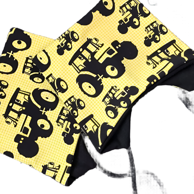 Knyttelue gul znook traktor