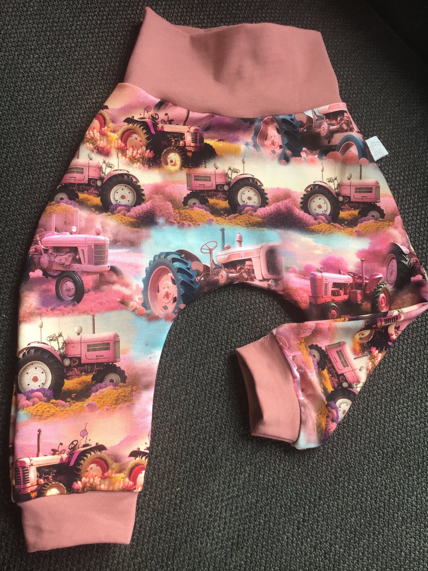 Babybukse rosa traktor