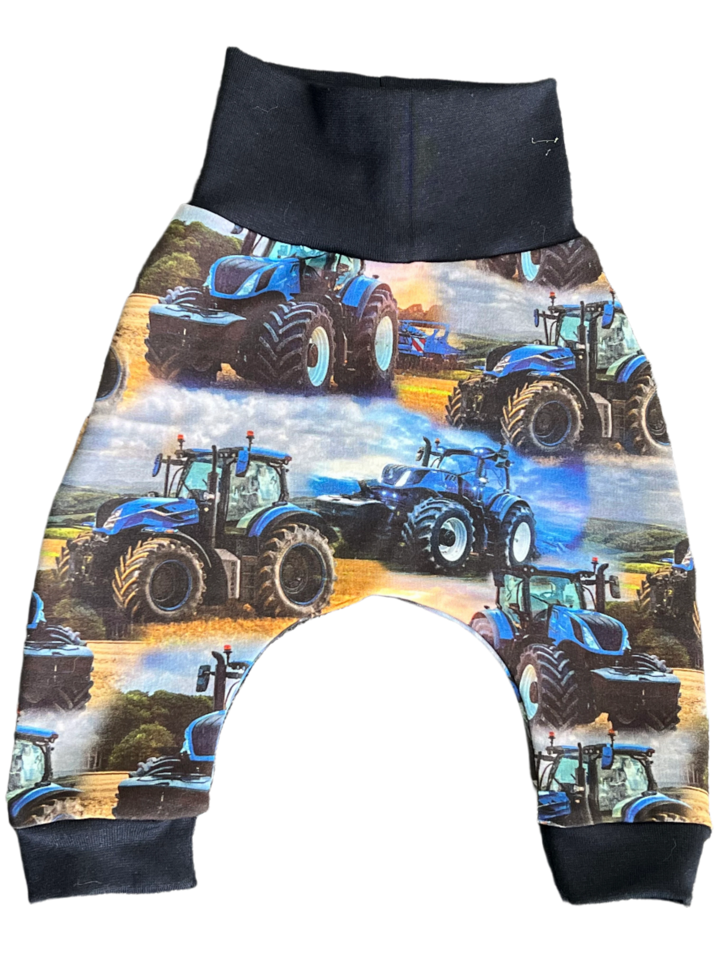 Babybukse traktor blå