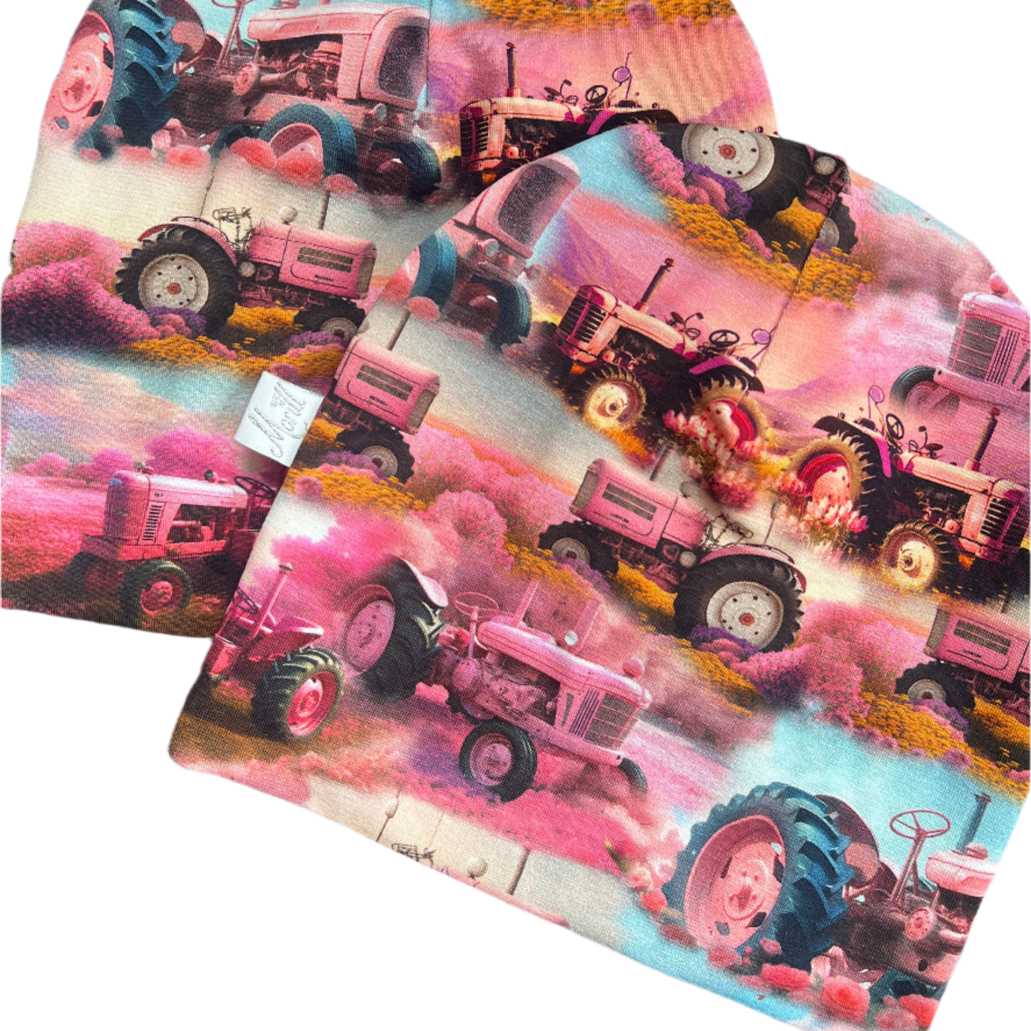 Rosa gammel traktor lue