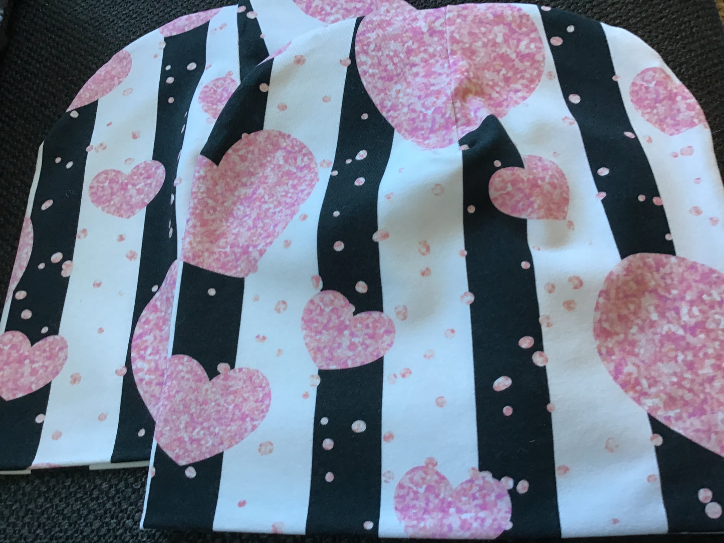 Lue hjerter glitter