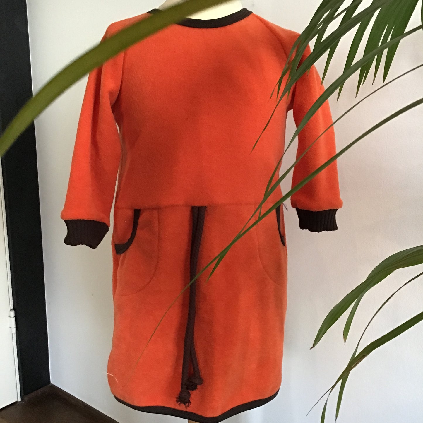 Kjole Luxusfleece orange