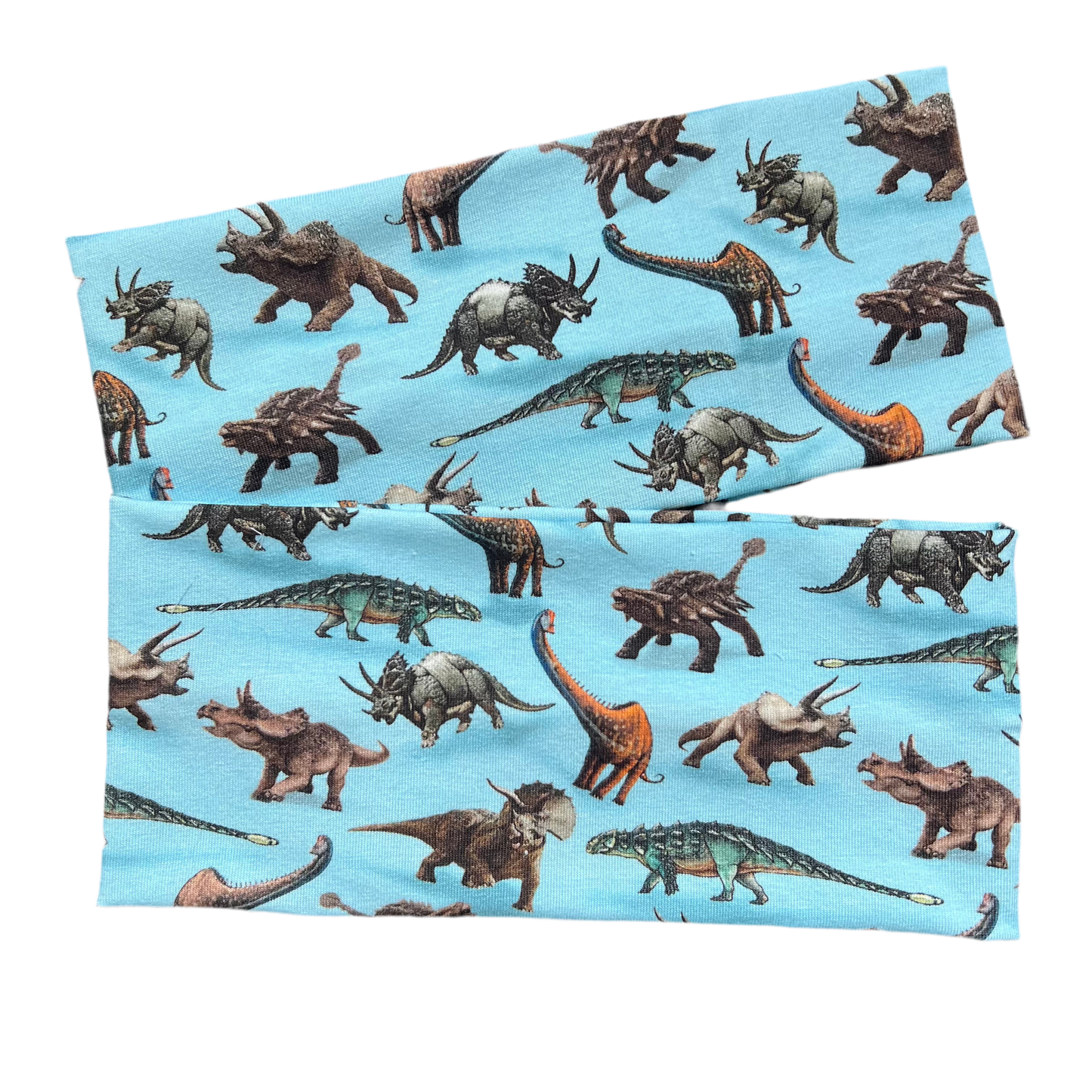 Pannebånd Blå mini dinosaurer