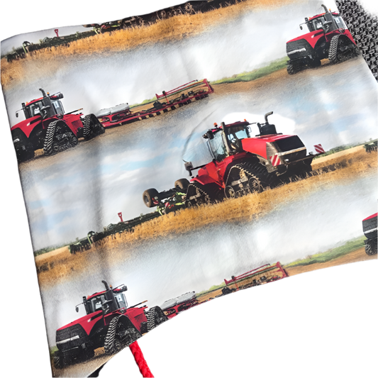 Knyttelue Rød traktor