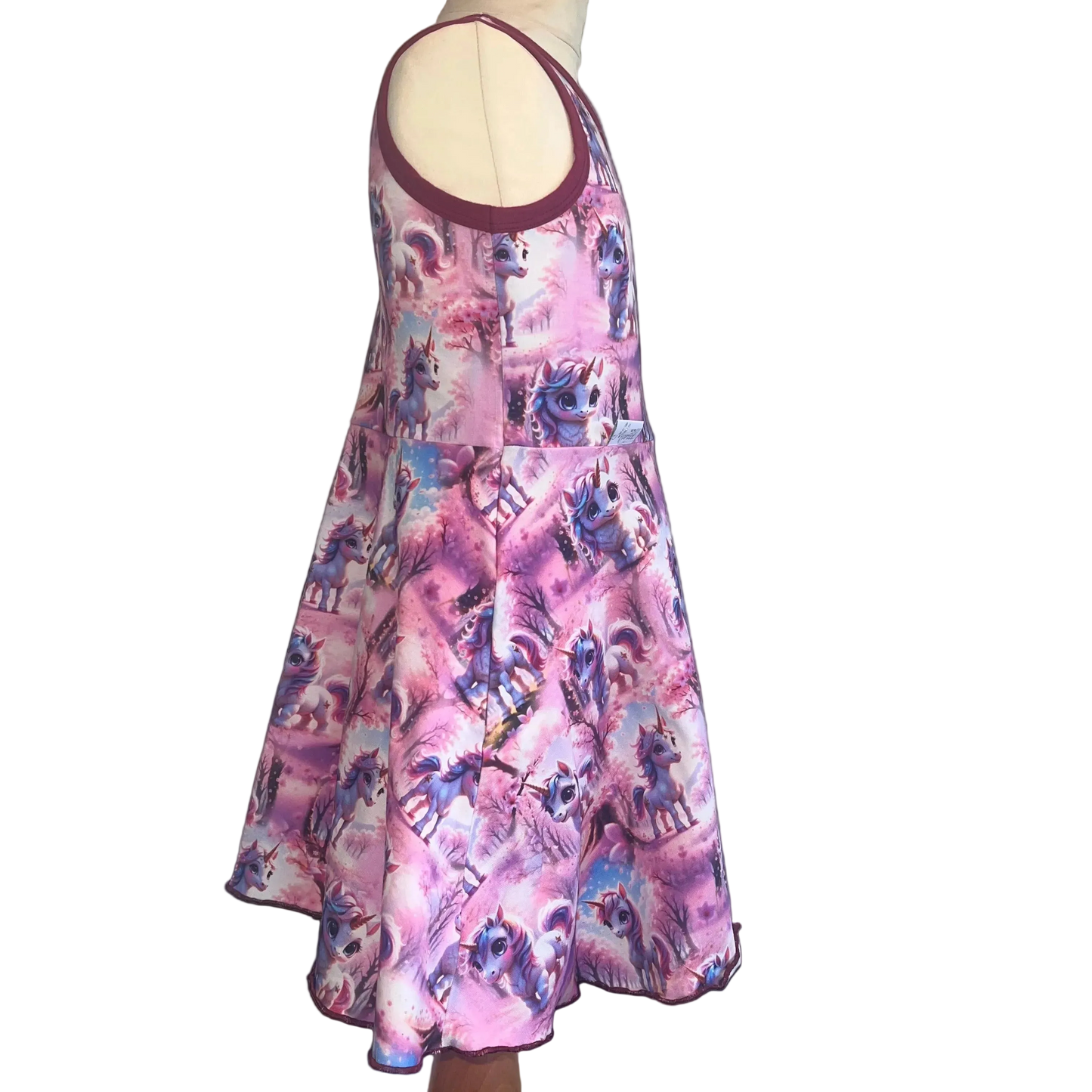 Kjole rosa enhjørning