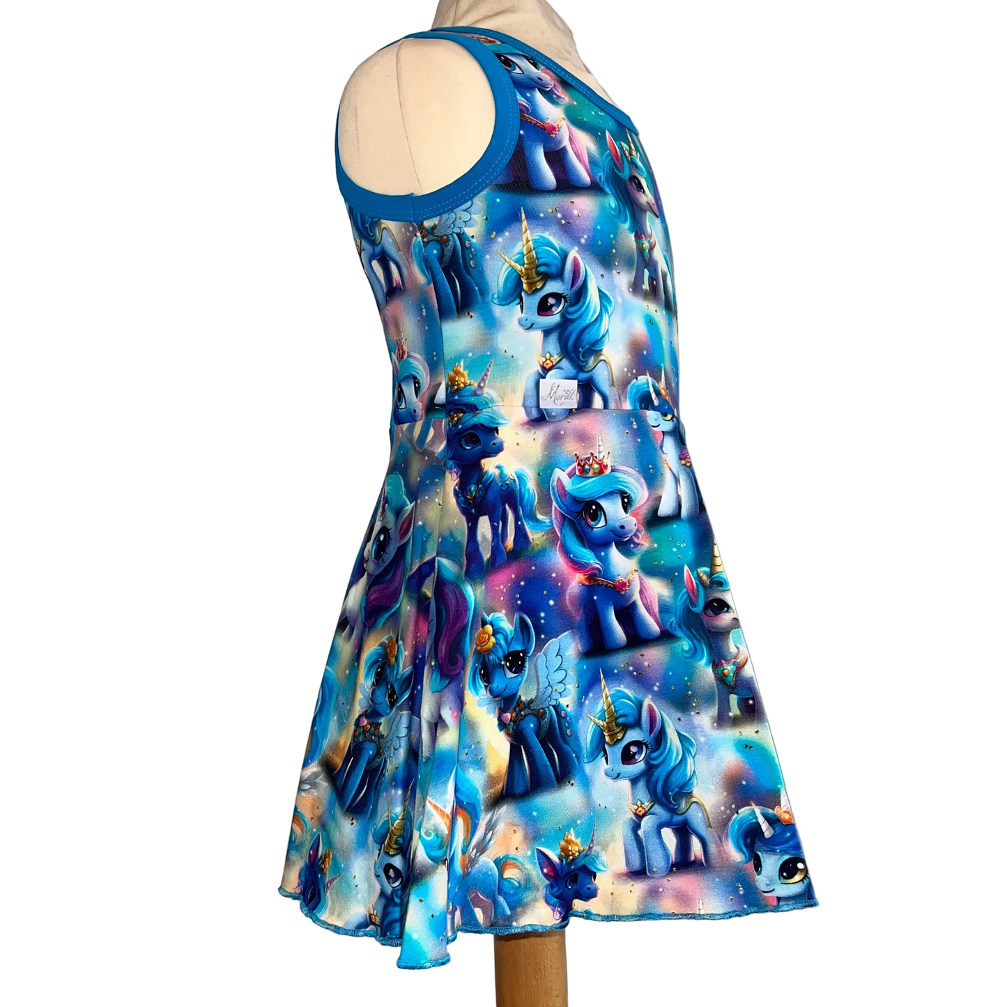 Kjole turkis enhjørning