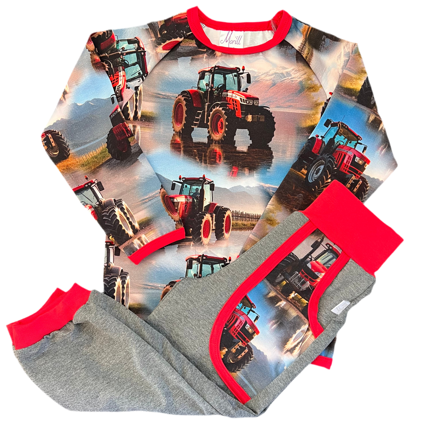 Joggedress Rød traktor