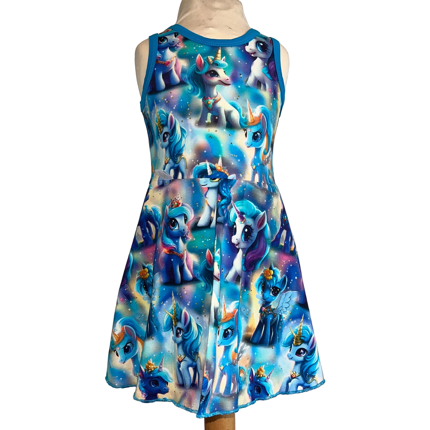 Kjole turkis enhjørning