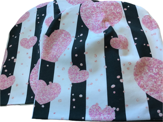 Lue hjerter glitter