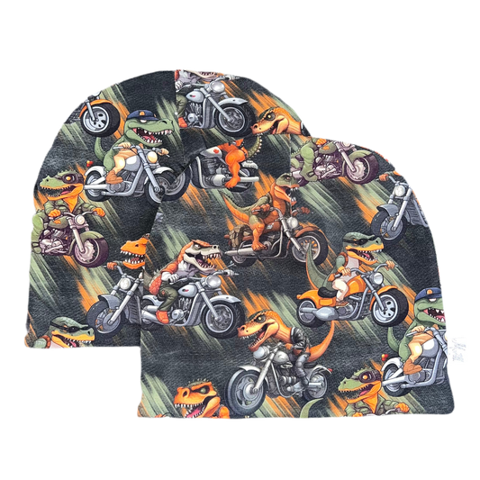 Ullfor Dinosaur på motorsykkel