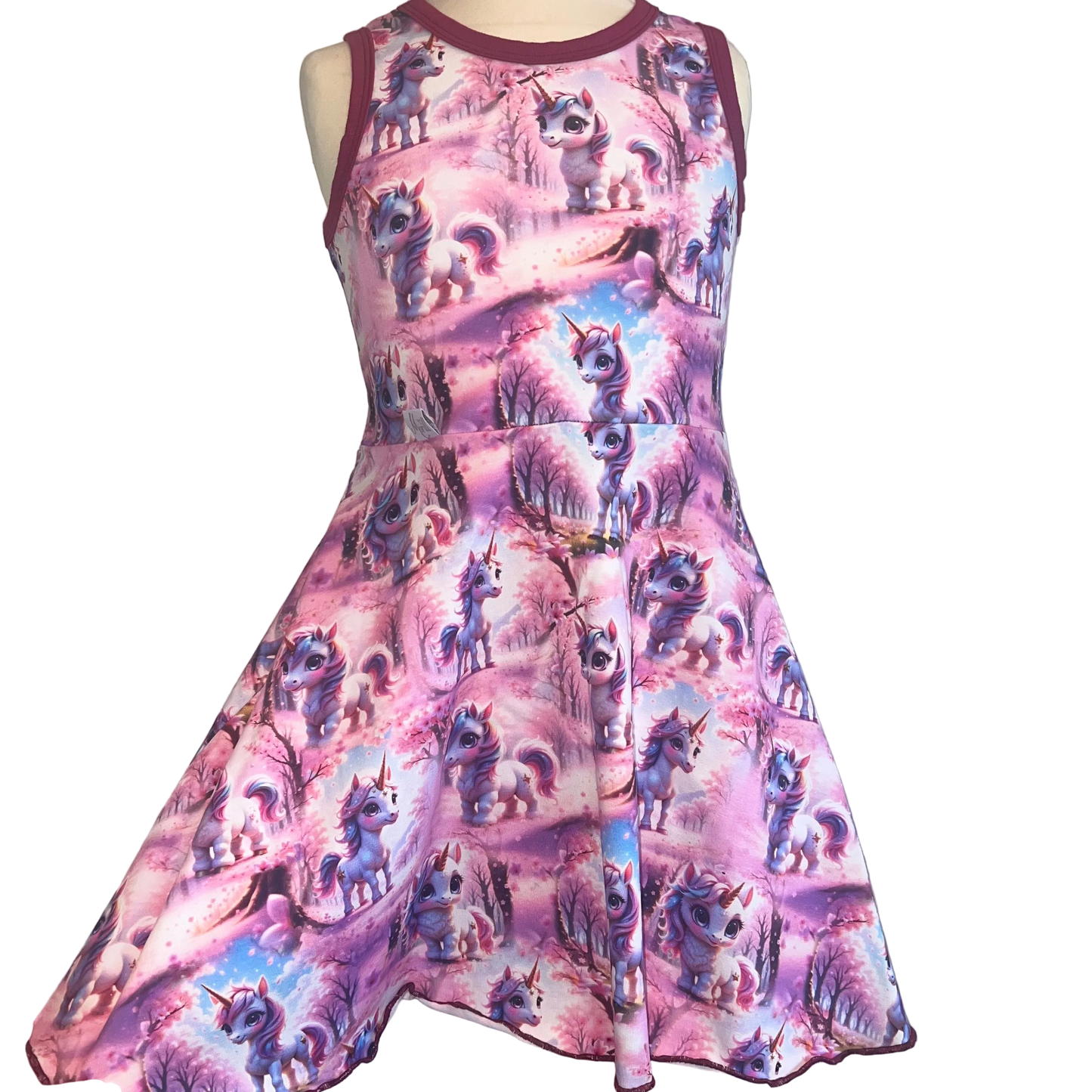 Kjole rosa enhjørning