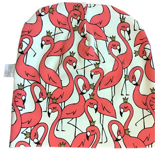 Flamingo med krone lue