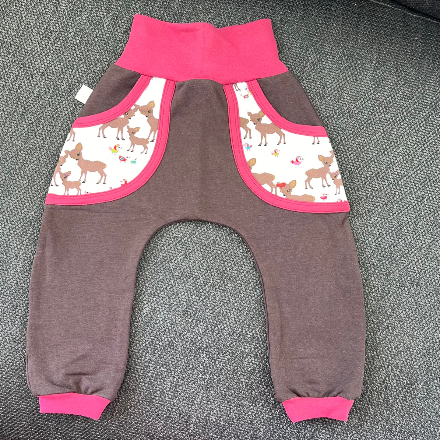 Babybukse Bambi hvit-brun