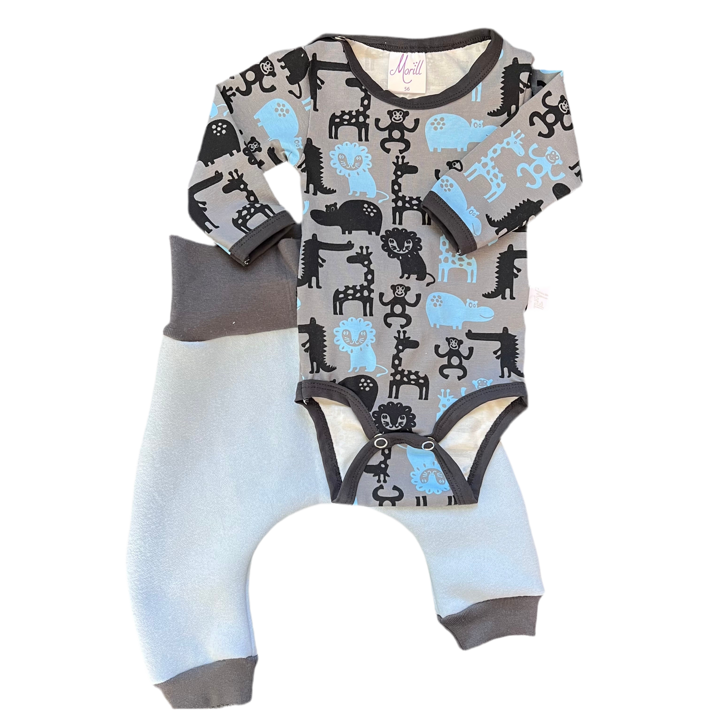 Baby Joggedress Blå/grå Jungeldyr