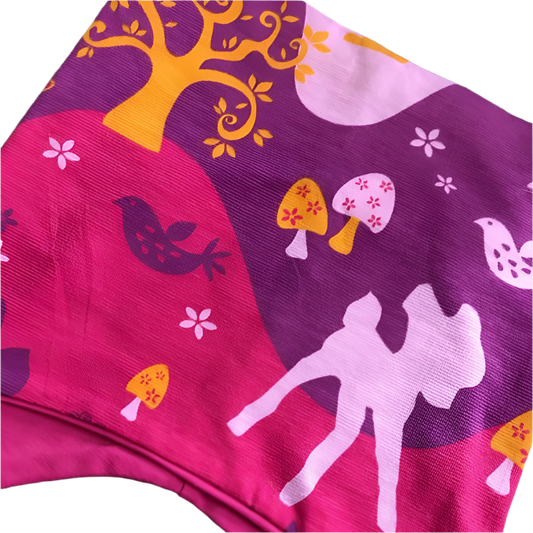Knyttelue rosa/gul Bambi