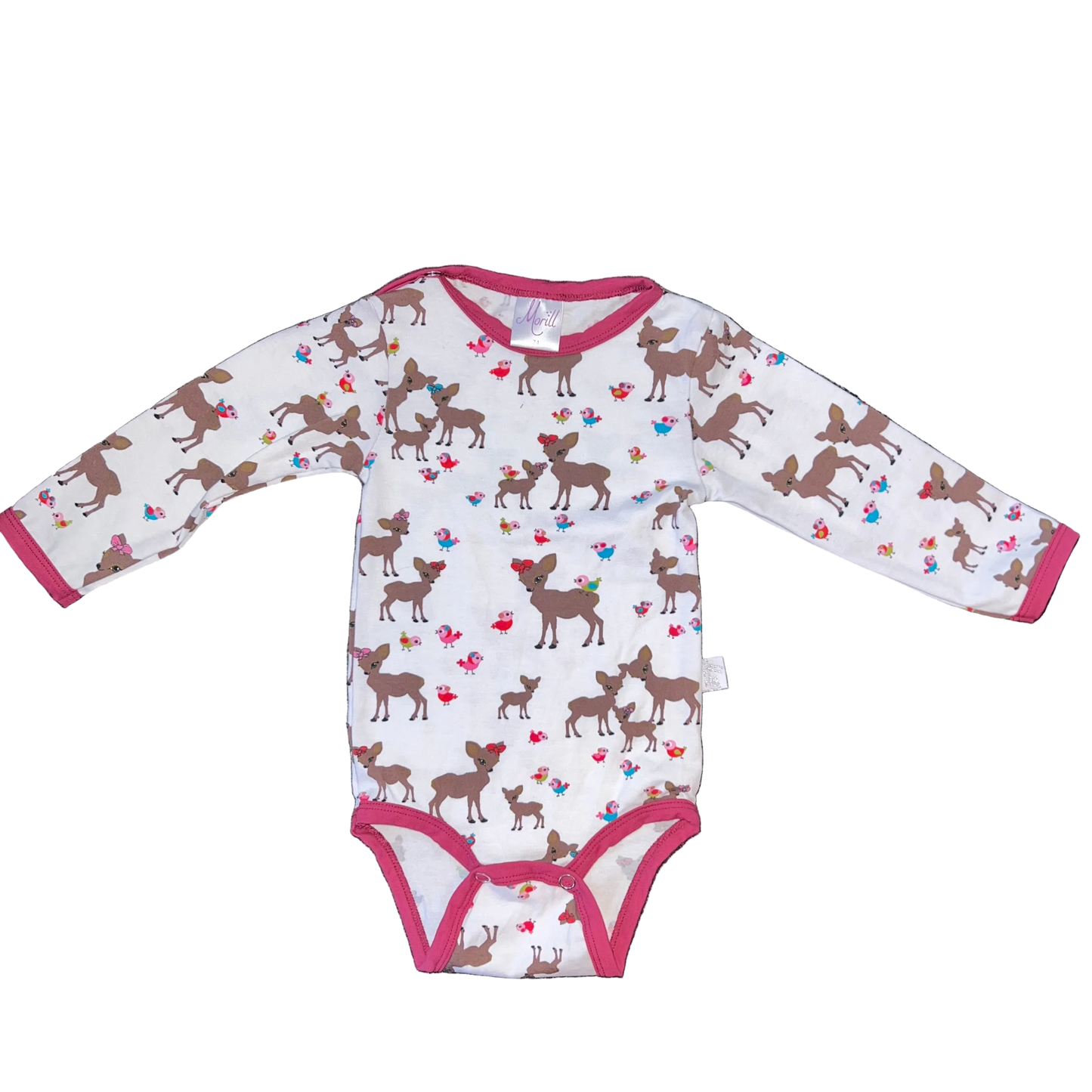 Babyjoggedress Bambi på hvit