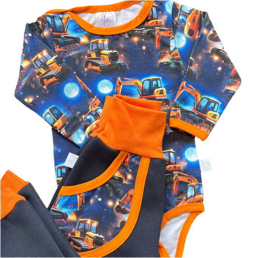 Baby Joggedress Gravemaskin i måneskinn