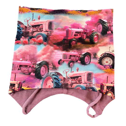 Knyttelue Gammelrosa traktor m/ullfor