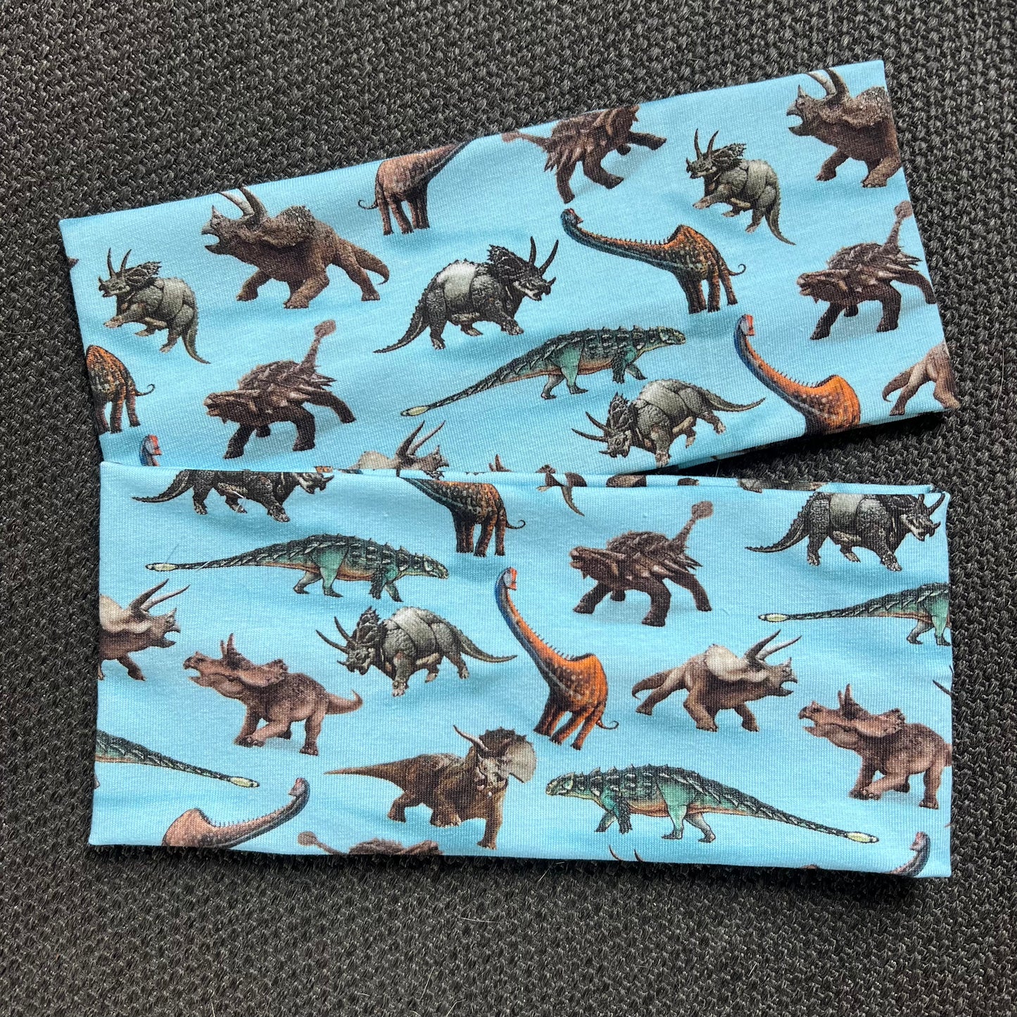 Pannebånd Blå mini dinosaurer