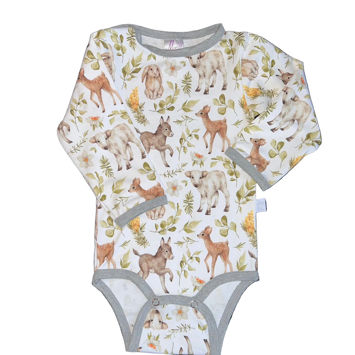 Babyjoggedress med dyr Gul