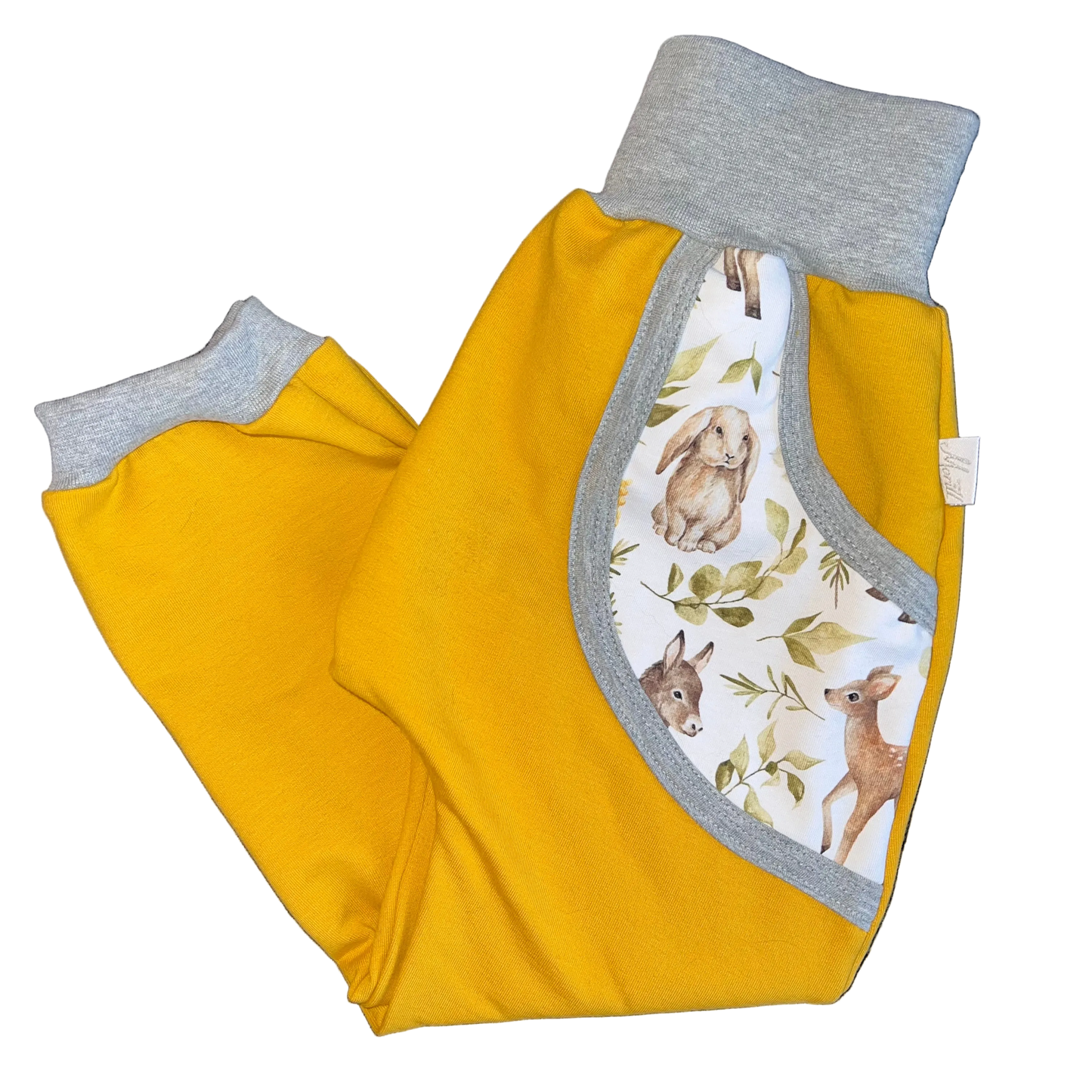 Babyjoggedress med dyr Gul