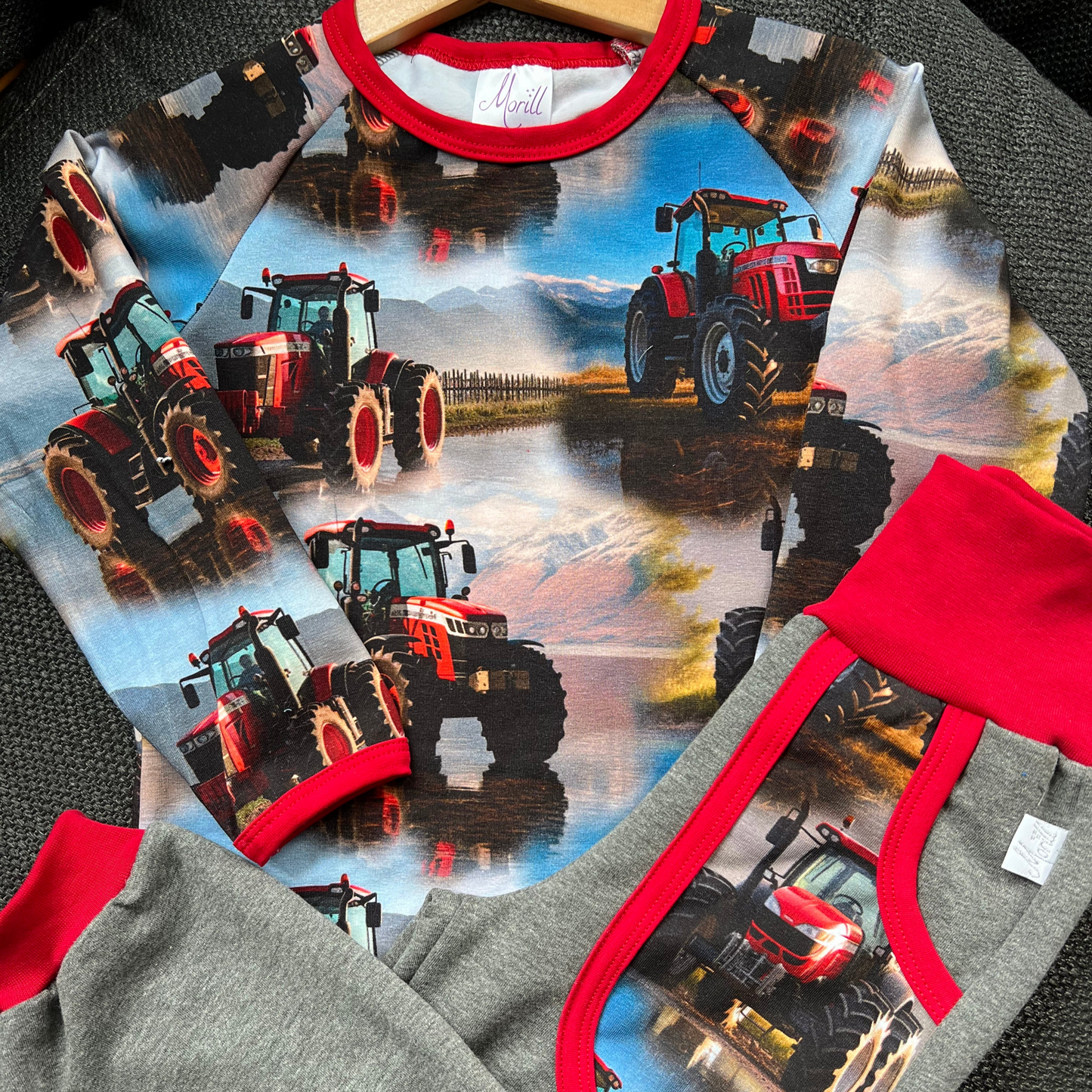Joggedress Rød traktor