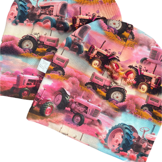 Rosa gammel traktor lue