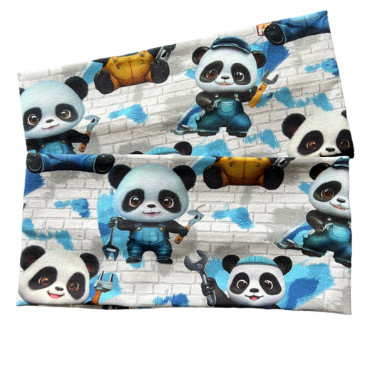 Pannebånd Panda blå