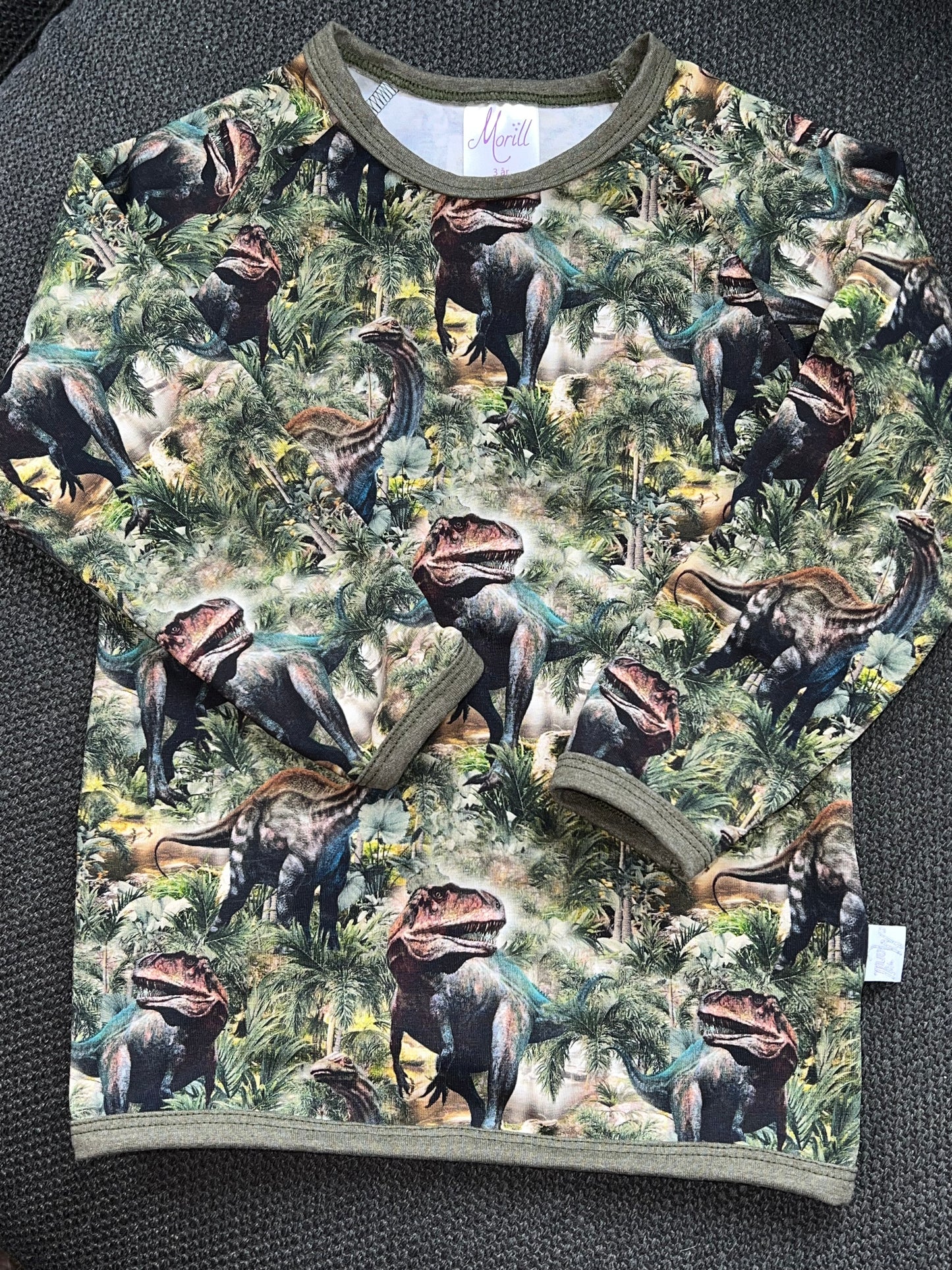 Joggedress dinosaur grønn