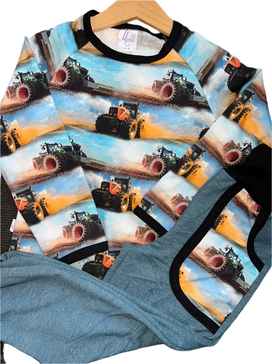 Joggedress Teal traktor