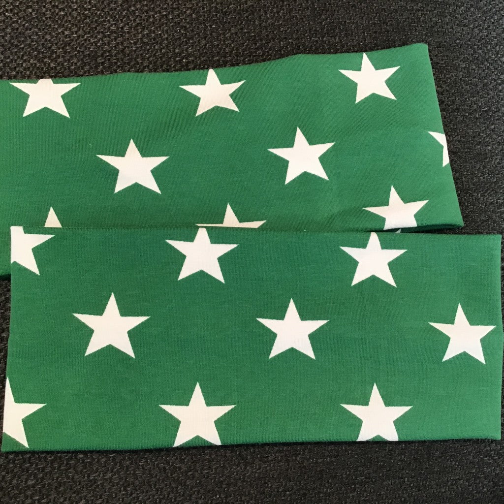 Pannebånd grønne stjerner