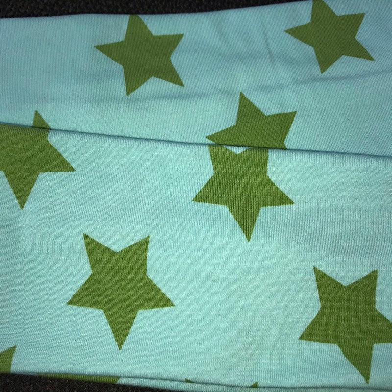 Pannebånd Stjerner blå/grønn