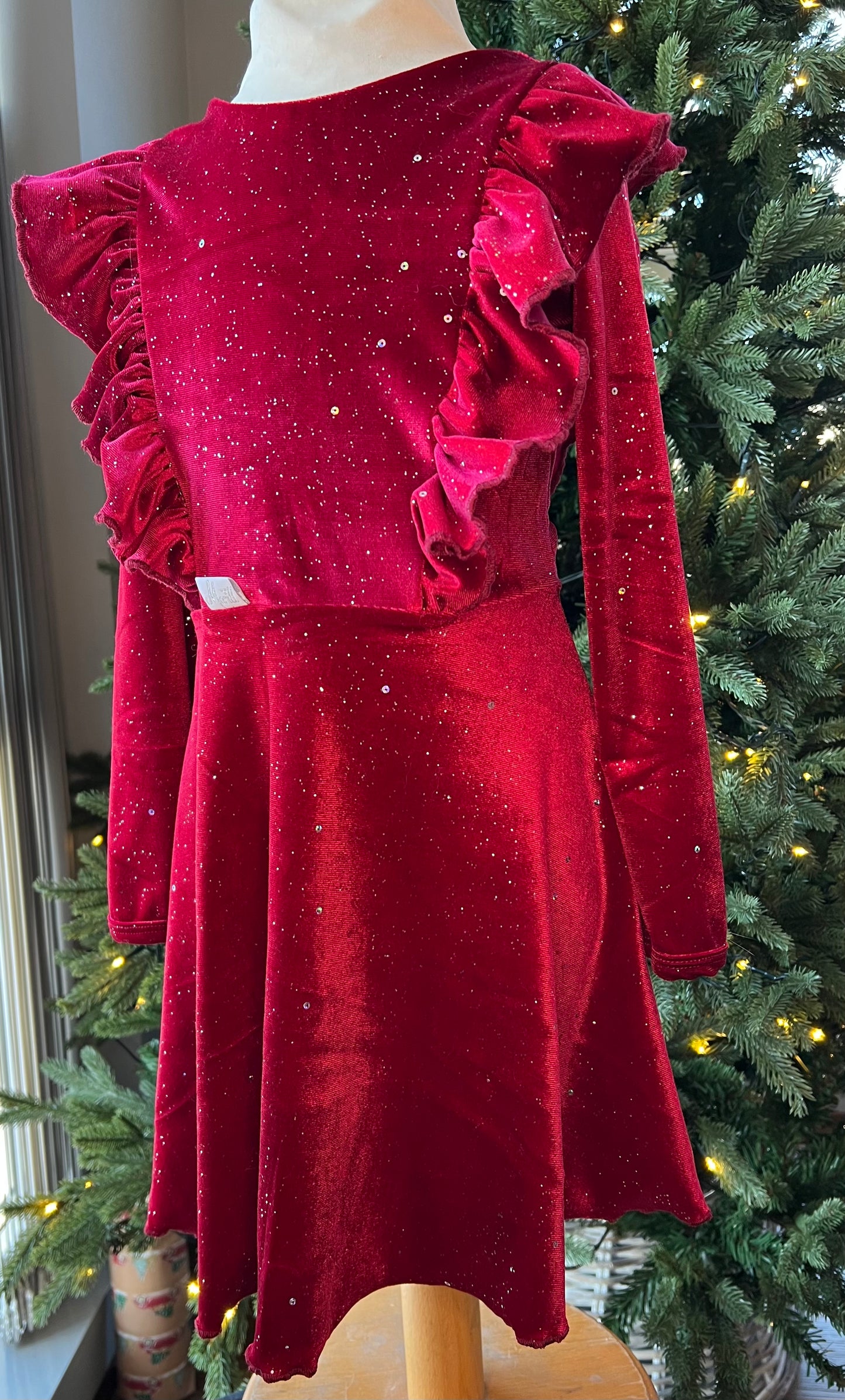 Kjole Rød glitter