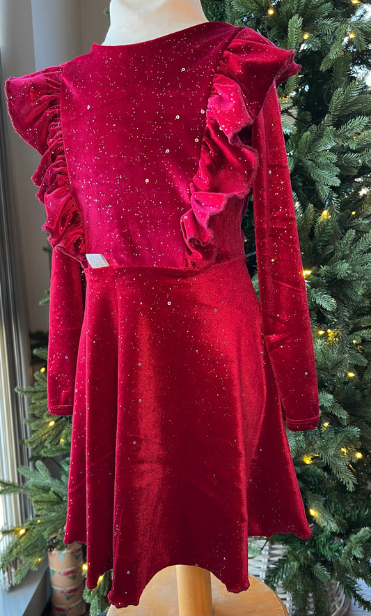 Kjole Rød glitter